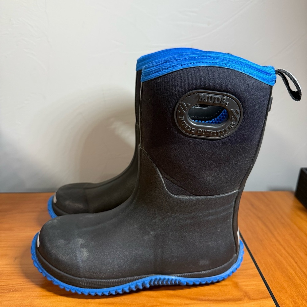 Noble Outfitters Youth MUDS High Boots Dynamic Cobalt Waterproof‎ Pull On 3